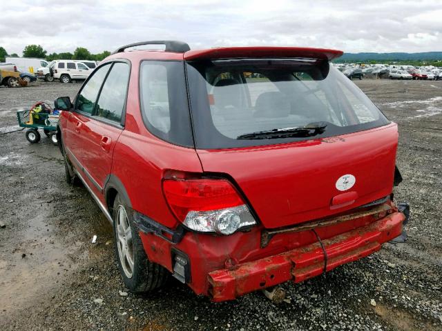 JF1GG68564H803454 - 2004 SUBARU IMPREZA OU RED photo 3