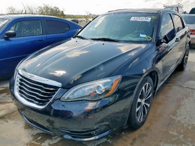 1C3CCBBG4DN728587 - 2013 CHRYSLER 200 TOURIN BLACK photo 2