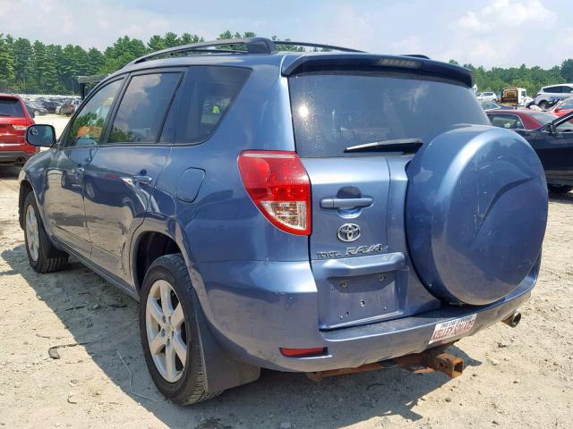 JTMBK31V075030563 - 2007 TOYOTA RAV4 LIMIT BLUE photo 3