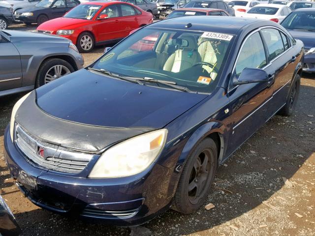 1G8ZS57N07F188617 - 2007 SATURN AURA XE BLUE photo 2