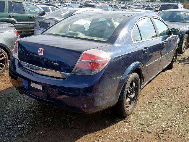 1G8ZS57N07F188617 - 2007 SATURN AURA XE BLUE photo 4