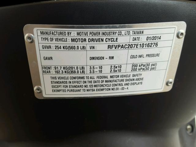 RFVPAC207E1016276 - 2014 GENUINE SCOOTER CO. BUDDY 125 RED photo 10