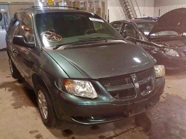 1B8GP45322B604009 - 2002 DODGE CARAVAN SP BLUE photo 1