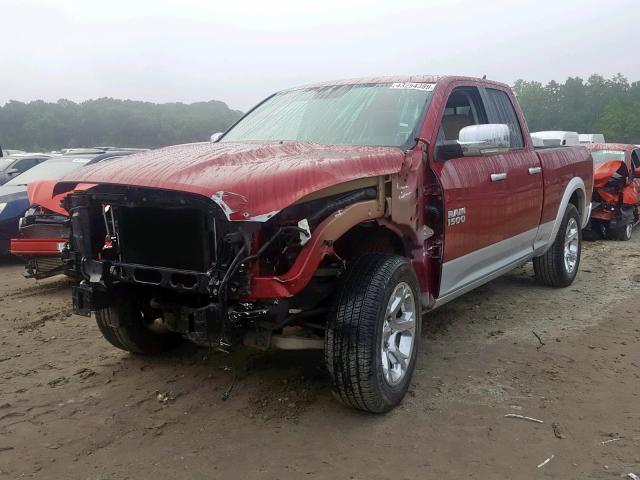 1C6RR6JT0ES233999 - 2014 RAM 1500 LARAM RED photo 2