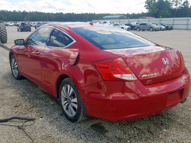 1HGCS1B83BA014411 - 2011 HONDA ACCORD EXL RED photo 3