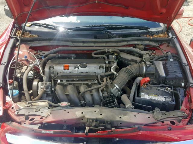 1HGCS1B83BA014411 - 2011 HONDA ACCORD EXL RED photo 7