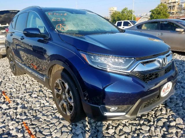 5J6RW1H96HL011104 - 2017 HONDA CR-V TOURI BLUE photo 1