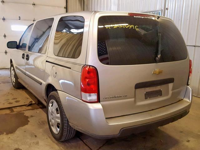 1GNDV23137D122803 - 2007 CHEVROLET UPLANDER L TAN photo 3