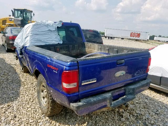 1FTYR11U46PA90902 - 2006 FORD RANGER BLUE photo 3