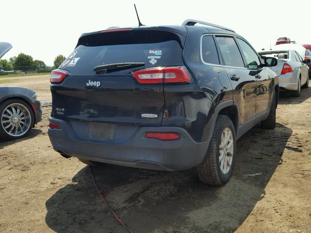 1C4PJMCB8EW172457 - 2014 JEEP CHEROKEE L BLACK photo 4