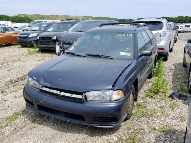 4S3BK4352W7302892 - 1998 SUBARU LEGACY L BLUE photo 2