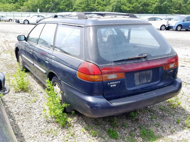 4S3BK4352W7302892 - 1998 SUBARU LEGACY L BLUE photo 3