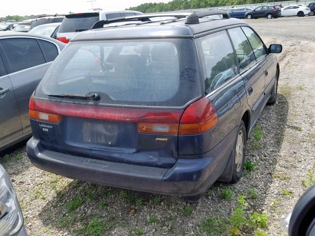 4S3BK4352W7302892 - 1998 SUBARU LEGACY L BLUE photo 4