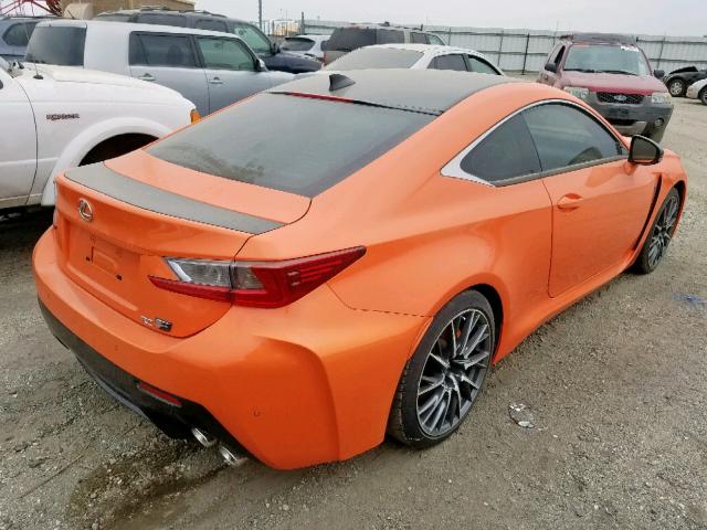 JTHHP5BC8G5004909 - 2016 LEXUS RC-F ORANGE photo 4