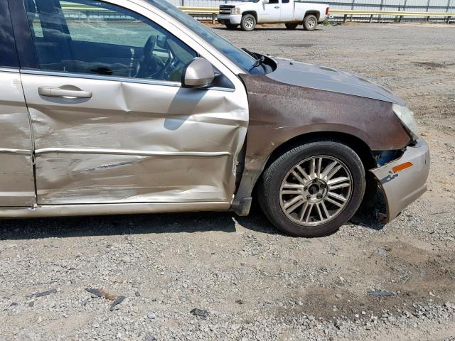 1C3LC56K97N669492 - 2007 CHRYSLER SEBRING TO TAN photo 9