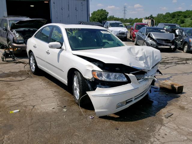 KMHFC46F07A213793 - 2007 HYUNDAI AZERA SE WHITE photo 1