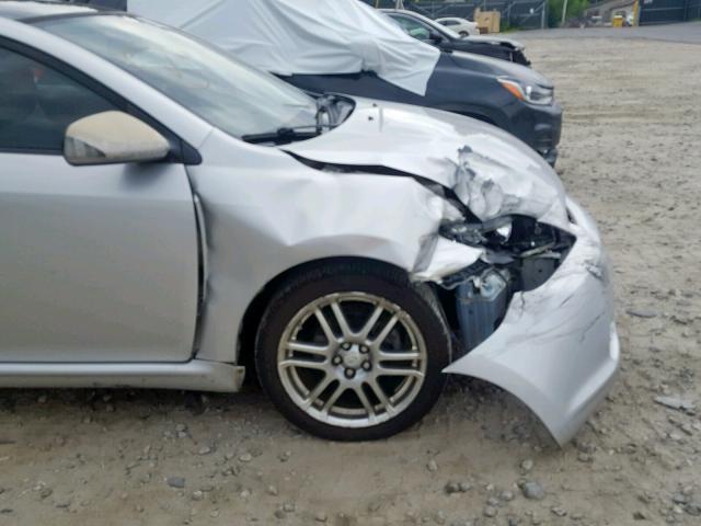 JTKDE167970149989 - 2007 TOYOTA SCION TC ვერცხლისფერი ფოტო 9