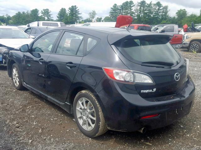 JM1BL1H66A1308235 - 2010 MAZDA 3 S BLACK photo 3