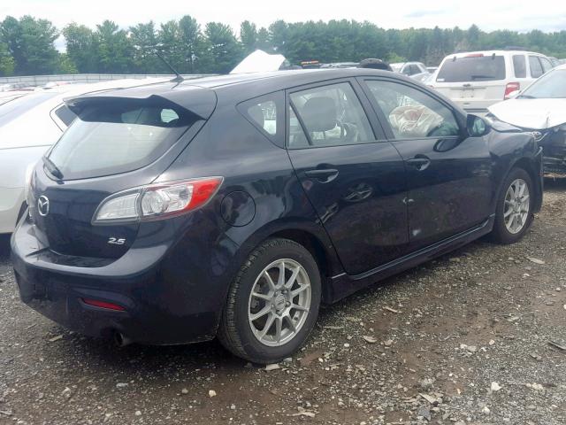 JM1BL1H66A1308235 - 2010 MAZDA 3 S BLACK photo 4