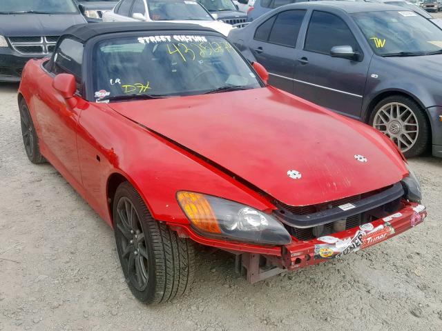 JHMAP11401T004863 - 2001 HONDA S2000 RED photo 1