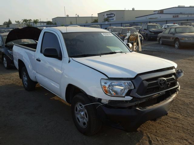 5TFNX4CN6EX034328 - 2014 TOYOTA TACOMA WHITE photo 1