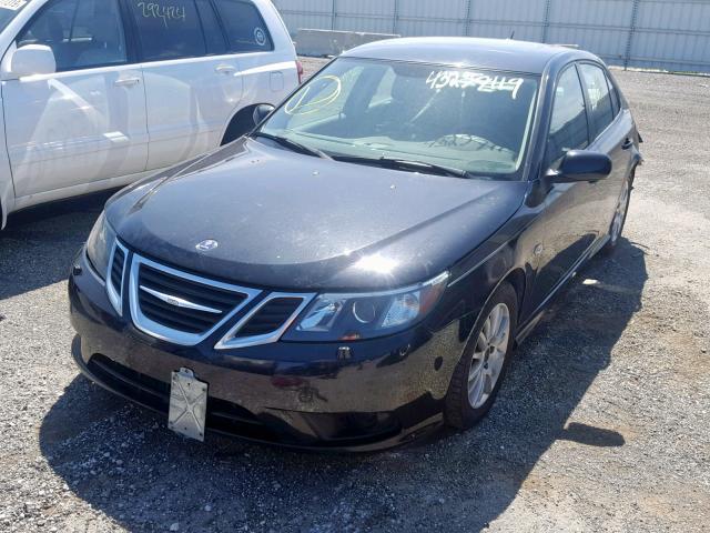 YS3FA4CY1A1610056 - 2010 SAAB 9-3 2.0T BLACK photo 2