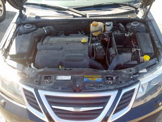 YS3FA4CY1A1610056 - 2010 SAAB 9-3 2.0T BLACK photo 7