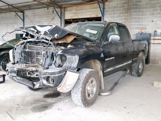 1D7KS28C06J214072 - 2006 DODGE RAM 2500 S BLACK photo 2