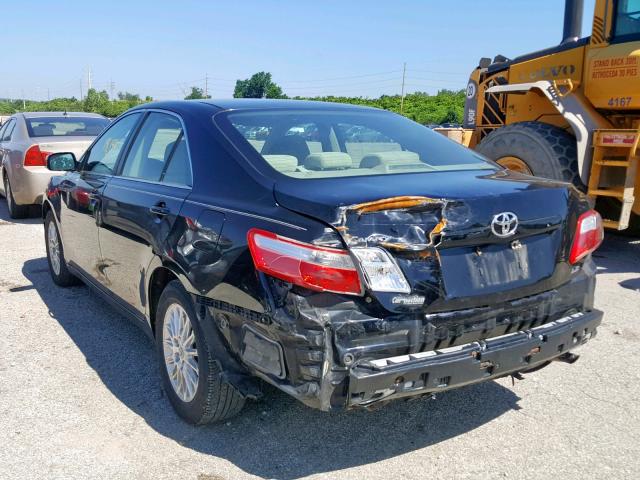 4T4BE46K97R009603 - 2007 TOYOTA CAMRY NEW BLACK photo 3