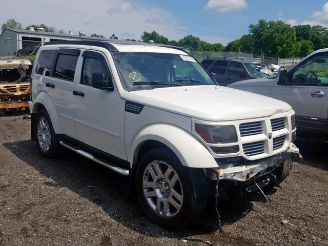 1D8GU586X7W623126 - 2007 DODGE NITRO R/T WHITE photo 1