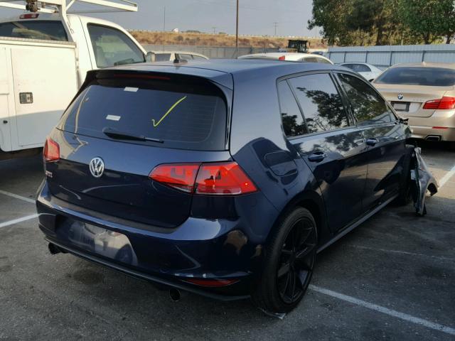 3VW547AU5GM046464 - 2016 VOLKSWAGEN GTI S/SE BLUE photo 4