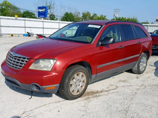 2A4GM48486R806422 - 2006 CHRYSLER PACIFICA RED photo 2