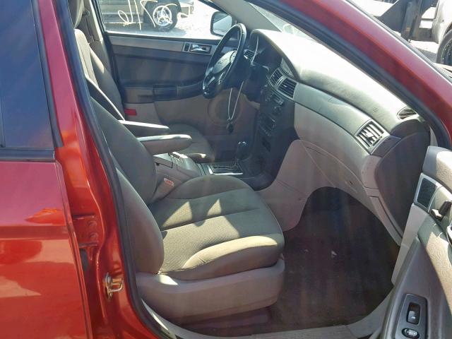2A4GM48486R806422 - 2006 CHRYSLER PACIFICA RED photo 5