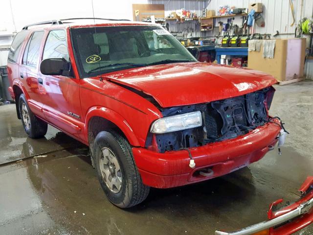 1GNDT13X04K132409 - 2004 CHEVROLET BLAZER RED photo 1