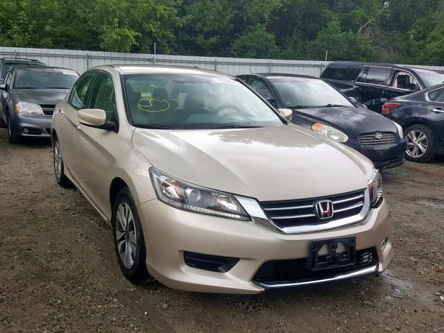 1HGCR2F32EA146418 - 2014 HONDA ACCORD LX TAN photo 1