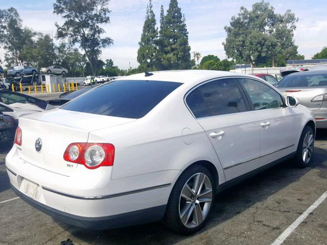 WVWJM7ANXAP028876 - 2010 VOLKSWAGEN PASSAT KOM WHITE photo 4