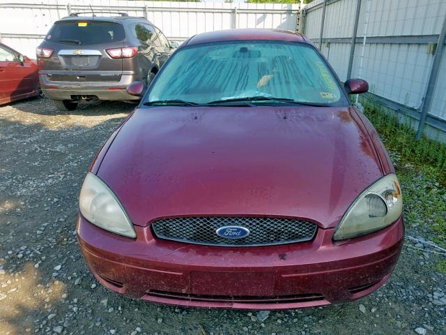 1FAFP55U24A106485 - 2004 FORD TAURUS SES BURGUNDY photo 9