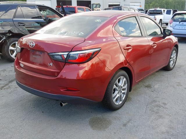 3MYDLBZV8GY113781 - 2016 TOYOTA SCION IA RED photo 4