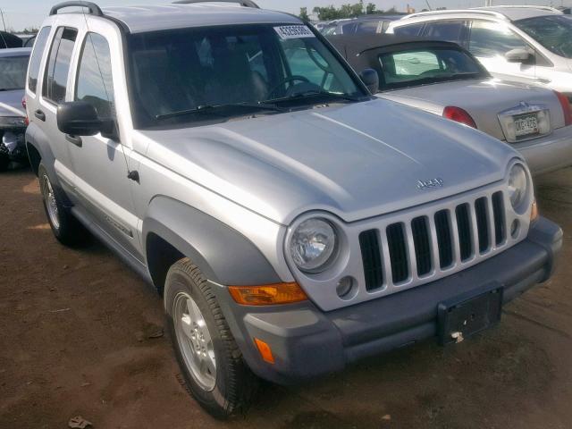 1J4GL48KX7W510084 - 2007 JEEP LIBERTY SP SILVER photo 1