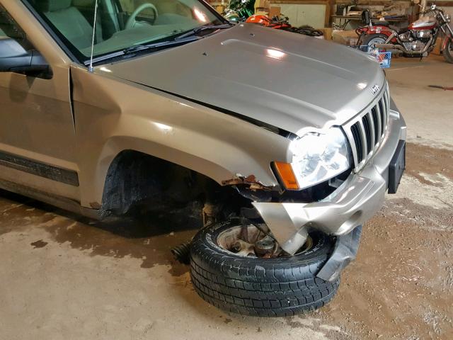 1J4GR48K06C152444 - 2006 JEEP GRAND CHER BROWN photo 9