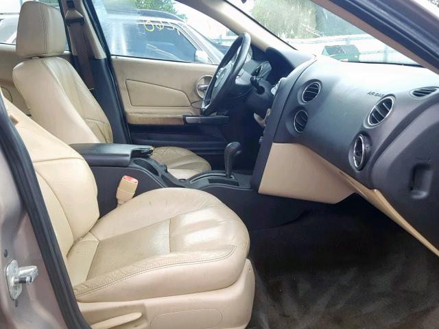 2G2WP552671137945 - 2007 PONTIAC GRAND PRIX BEIGE photo 5