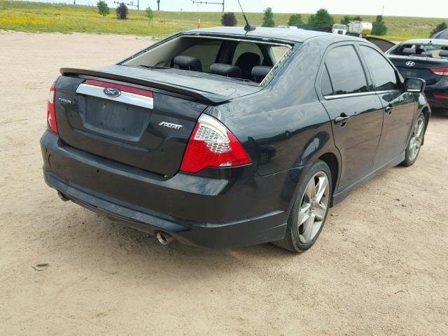 3FAHP0KC1AR249100 - 2010 FORD FUSION SPO BLACK photo 4