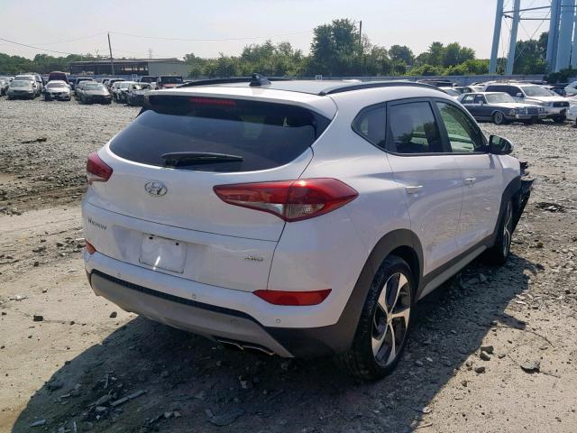 KM8J3CA20JU639448 - 2018 HYUNDAI TUCSON VAL WHITE photo 4