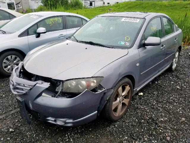 JM1BK123241164432 - 2004 MAZDA 3 S GRAY photo 2