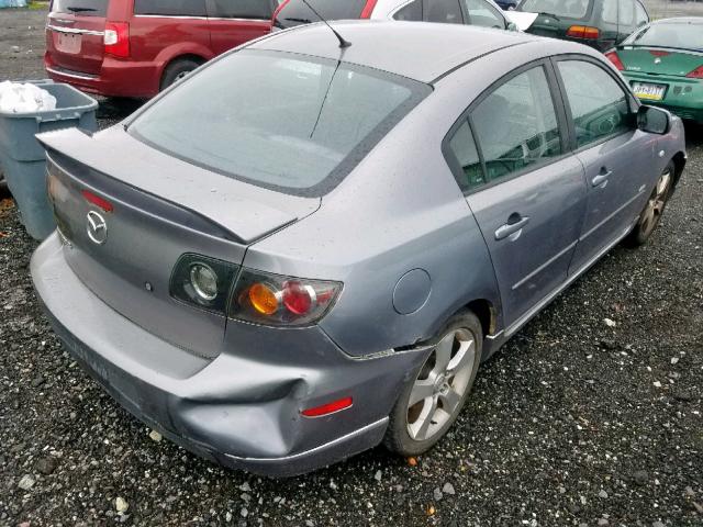 JM1BK123241164432 - 2004 MAZDA 3 S GRAY photo 4