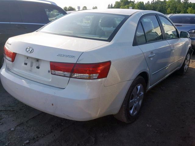 KMHET46C36A169059 - 2006 HYUNDAI SONATA GL WHITE photo 4