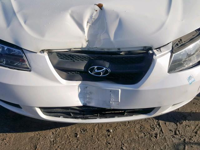 KMHET46C36A169059 - 2006 HYUNDAI SONATA GL WHITE photo 9