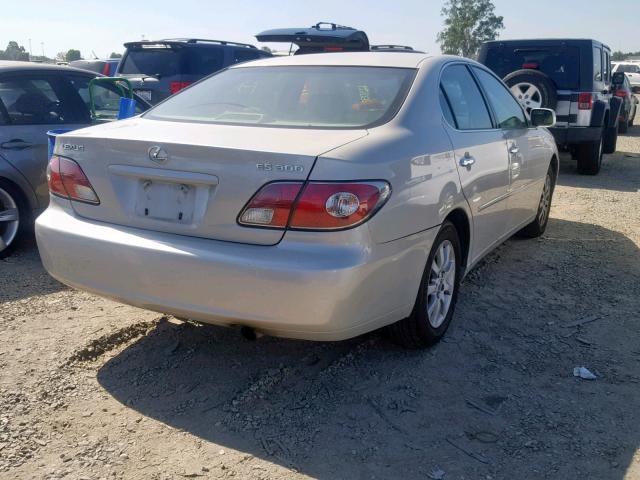 JTHBF30G520062307 - 2002 LEXUS ES 300 TAN photo 4