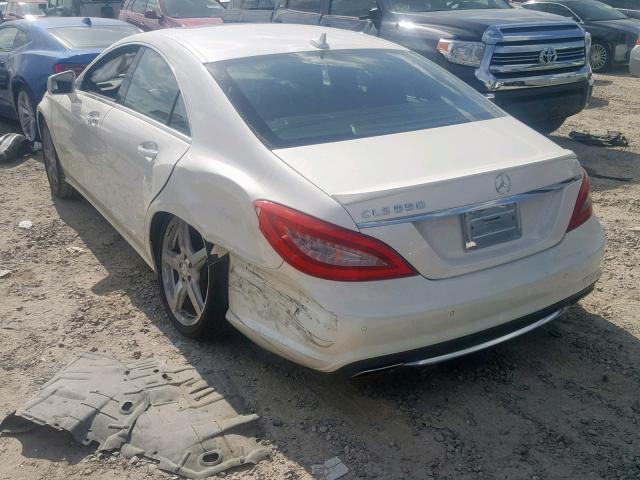 WDDLJ7DB5EA090669 - 2014 MERCEDES-BENZ CLS 550 WHITE photo 3