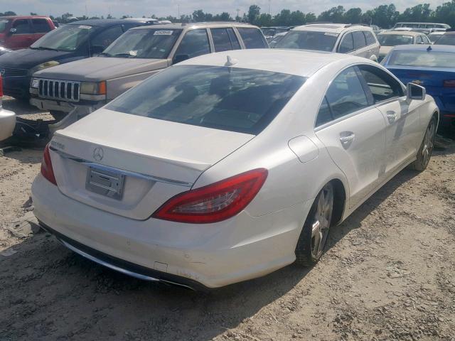 WDDLJ7DB5EA090669 - 2014 MERCEDES-BENZ CLS 550 WHITE photo 4